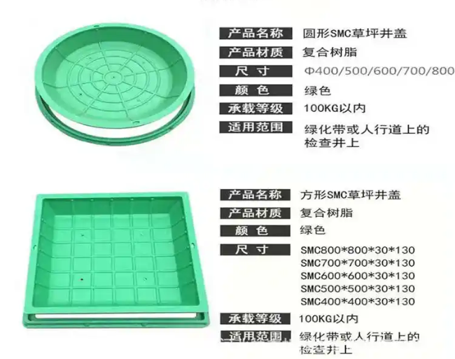 琼海树脂复合种植井盖展示